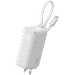 A1636N21 Anker Power Bank （30W Fusion Built-In USB-C ケーブル） ホワイト A1636N21