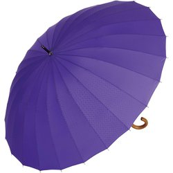 長傘 晴雨兼用 mabu 超軽量24本骨傘 江戸 60cm 24本骨 UVカット加工 桔梗 SMV-41563