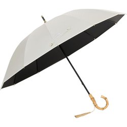 日傘 長傘 晴雨兼用 mabu 12本骨遮光ショート 江戸 50cm 手開き式 12本骨 UVカット加工 一級遮光 遮光・遮熱 UPF50＋ 卯の花 SMV-41952