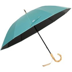 日傘 長傘 晴雨兼用 mabu 12本骨遮光ショート 江戸 50cm 手開き式 12本骨 UVカット加工 一級遮光 遮光・遮熱 UPF50＋ 翡翠 SMV-41953