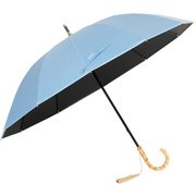 長傘 晴雨兼用 mabu 12本骨遮光ショート 江戸 50cm 手開き式 12本骨 UVカット加工 一級遮光 遮光・遮熱 UPF50+ 勿忘草 SMV-41954