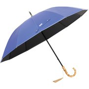 長傘 晴雨兼用 mabu 12本骨遮光ショート 江戸 50cm 手開き式 12本骨 UVカット加工 一級遮光 遮光・遮熱 UPF50+ 紅掛空色 SMV-41955