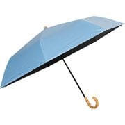 折りたたみ傘 晴雨兼用 mabu 7本骨遮光折りたたみ傘 江戸 50cm 手開き式 7本骨 UVカット加工 一級遮光 遮光・遮熱 UPF50+ 勿忘草 SMV-41974