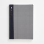 isshoni.ノート ナンバー A6 方眼 ブラック R1811