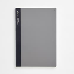 isshoni.ノート ナンバー A5 無罫 ブラック R1814