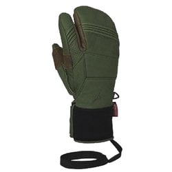 Leather 3Finger Gloves Z2JYB502 38 カーキ Sサイズ [スキー スノーボード グローブ]