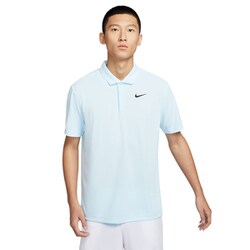 コートDri-FIT ソリッド S/S ポロ DH0858 476 グレイシャーブルー/ブラック Sサイズ [テニス 半袖ポロシャツ メンズ]