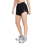 ウィメンズ エアロスイフト Dri-FIT ADV ミッドライズ ショート 3インチ FN2329 010 ブラック/ホワイト Sサイズ [ランニングウェア ショートパンツ レディース]