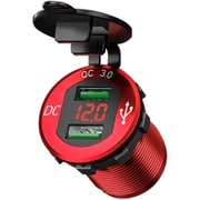 USB電源デュアルUSB電源 QC3.0(レッド) KDR-L4-R