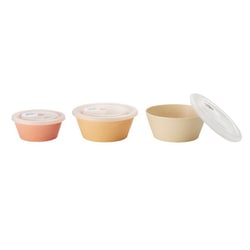 セラミック保存容器セット WARM ピンク ベージュ BHK240-WARM