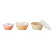 セラミック保存容器セット WARM ピンク ベージュ BHK240-WARM