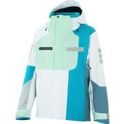ゾーンアウタージャケット ZONE OUTER JACKET ONJ97101 WHITE×B.TURQUOISE(100624) Mサイズ [スキーウェア ジャケット ユニセックス]