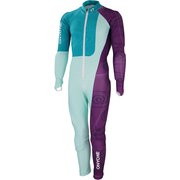 ジュニアジーエスレーシングスーツ(ノット フィス) Jr. GS RACING SUIT(Not FIS) ONO77078 P.LIME×B.TURQUOISE(530624) 130サイズ [スキーウェア レーシングワンピース ジュニア]