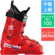 レヴォ100エム REVO100M S24 X2MZ-335 FIRE RED 24cm [24-25 Newモデル スキーブーツ 中級・上級]