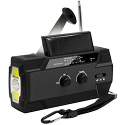 RABLISS 多機能防災ラジオ AM/FM ワイドFM対応 ブラック KO210