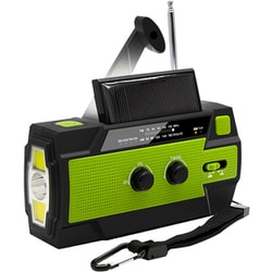 RABLISS 多機能防災ラジオ AM/FM ワイドFM対応 グリーン KO210