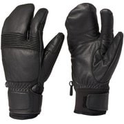 レザースリーフィンガーフォームフィッティンググローブ Leather 3-finger Formfitting Gloves G84301 ブラック BK サイズ2 [スキー スノーボード グローブ]