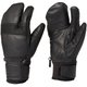 レザースリーフィンガーフォームフィッティンググローブ Leather 3-finger Formfitting Gloves G84301 ブラック BK サイズ3 [スキー スノーボード グローブ]