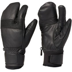 レザースリーフィンガーフォームフィッティンググローブ Leather 3-finger Formfitting Gloves G84301 ブラック BK サイズ3 [スキー スノーボード グローブ]