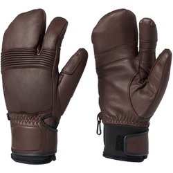 レザースリーフィンガーフォームフィッティンググローブ Leather 3-finger Formfitting Gloves G84301 ブラウン BR サイズ2 [スキー スノーボード グローブ]