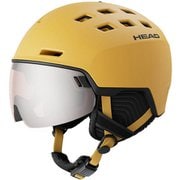 RADAR VISOR 323444 Sun (シルバー/レッド) M/Lサイズ(56-59cm) [スキー スノーボード ヘルメット]