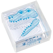 透明スタンプ「氷印」 大サイズ ワニ CLS33-004