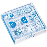 透明スタンプ「氷印」 6個セット フラワーセット CLSS-003