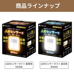 KO298 [LEDセンサーライト 電球色]