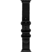 LN-AW41B38BK [Apple Watch 38/40/41mm バンド（Series 10/42mm対応） 「CORVIN」 3バックルナイロンバンド ブラック]