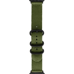LN-AW41B38KA [Apple Watch 38/40/41mm バンド（Series 10/42mm対応） 「CORVIN」 3バックルナイロンバンド カーキ]