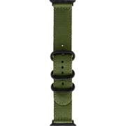 LN-AW41B38KA [Apple Watch 38/40/41mm バンド（Series 10/42mm対応） 「CORVIN」 3バックルナイロンバンド カーキ]