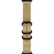 LN-AW41B38BG [Apple Watch 38/40/41mm バンド（Series 10/42mm対応） 「CORVIN」 3バックルナイロンバンド ベージュ]