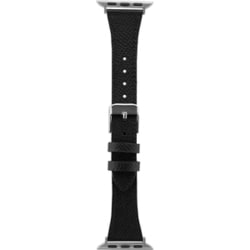 LN-AW41B41BK [Apple Watch 38/40/41mm バンド（Series 10/42mm対応） 「CORVIN」 シュリンクレザーバンド ブラック]