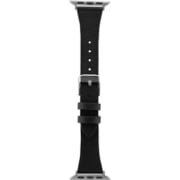 LN-AW41B41BK [Apple Watch 38/40/41mm バンド（Series 10/42mm対応） 「CORVIN」 シュリンクレザーバンド ブラック]