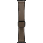 LN-AW41B43BR [Apple Watch 38/40/41mm バンド（Series 10/42mm対応） 「CORVIN」 裏面ラバーマグネットレザーバンド ダークブラウン]