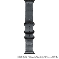 LN-AW49B20GY [Apple Watch 42/44/45/49mm バンド（Series 10/46mm対応） 「CORVIN」 3バックルナイロンバンド グレー]