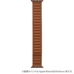 LN-AW49B21BR [Apple Watch 42/44/45/49mm バンド（Series 10/46mm対応） 「CORVIN」 レザー風マグネットバンド ブラウン]