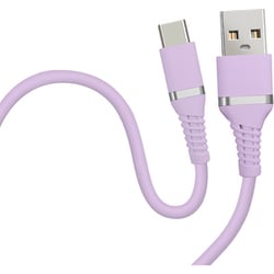 USB-A to Cケーブル USB2.0 1m ラベンダーパープル HD-SACC1PL