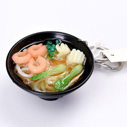 KHP-18 [キーホルダー うどん 食品サンプルチャーム]