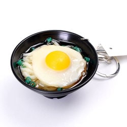 KHP-19 [キーホルダー 玉子うどん 食品サンプルチャーム]