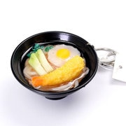 KHP-23 [キーホルダー 玉子天ぷらうどん 食品サンプルチャーム]