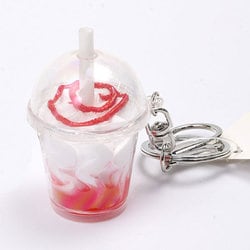 KHP-107 [キーホルダー アイスクリーム-赤 食品サンプルチャーム]