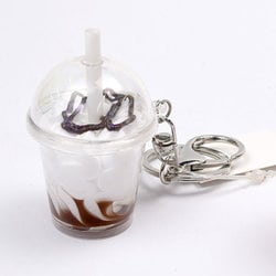 KHP-108 [キーホルダー アイスクリーム-黒 食品サンプルチャーム]