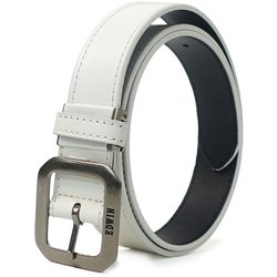 22269273 [EDWIN 0111154 35mm PU ギャリソンベルト WHITE]