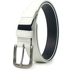22269274 [EDWIN 0111155 35mm PU ヘッドストレッチベルト WHITE]