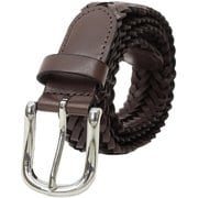 22269294 [EDWIN 0111215 32mm レザーメッシュベルト D.BROWN]