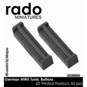 RDM35S13 1/35 WWII ドイツ 制服上着用ボタンセット 60個入 [プラモデル用パーツ]