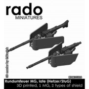 RDM35S18 1/35 WWII ドイツ ヘッツァー駆逐戦車/III/IV号突撃砲用車内操作式機銃 後期タイプ 2個入 [プラモデル用パーツ]