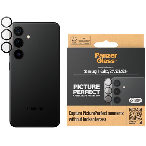 PanzerGlass PicturePerfect Camera Lens Protector Galaxy S24/S23/S23＋用 Black 1204