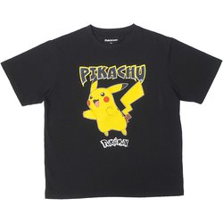 22863174 [ポケットモンスター ポケモン ブラック Tシャツ A柄 ピカチュウ 3Lサイズ]